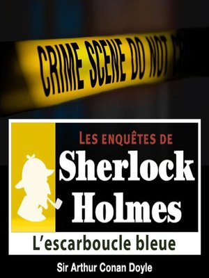 cover image of L'escarboucle bleue, une enquête de Sherlock Holmes